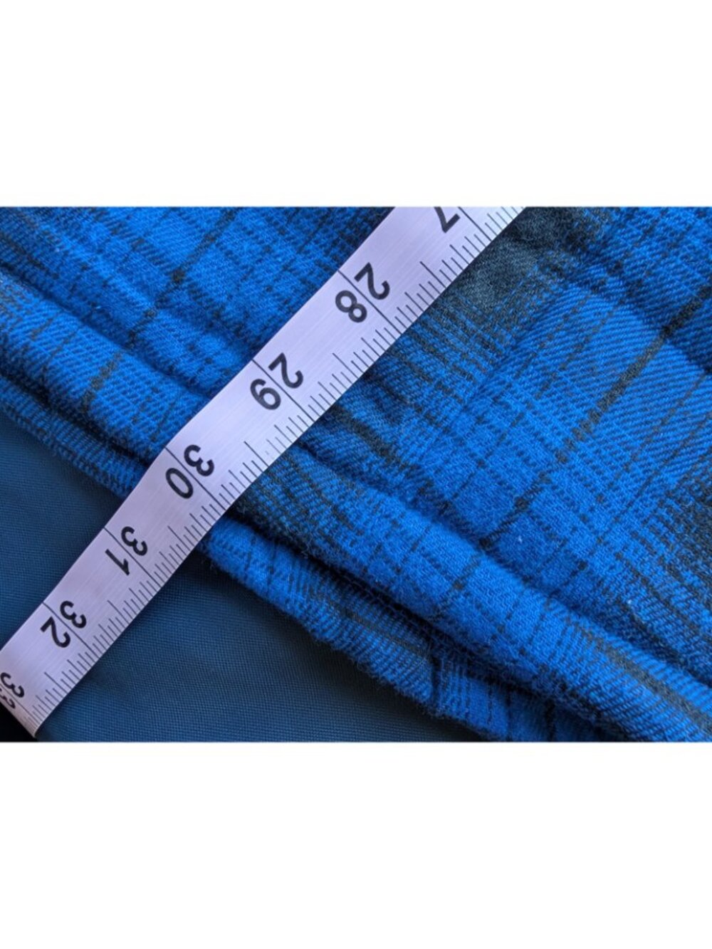 SONICDEGREE Jacket Men's 3XL Blue Black Long Sleeve Flannel Coat Fur Lined NWOT - Picture 10 of 10